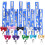 10 Cheer Keyrings Colorful Polyester Soft Touch Keychains-Blue 1