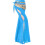 Practical Nylon Belly Dance Leggings Quick Drying-Lake Blue 1