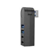 Hub USB3.0 rotatif à 270 degrés, petit séparateur à 4 ports pour