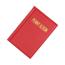 Livre organisateur de pièces de monnaie pressées, capacité-Rouge