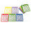 5 Color Reusable Bingo Game Card Thick Paperboard Sheets Ideal 6