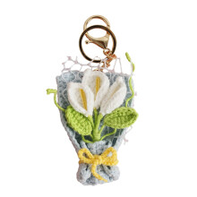 Porte-clés Bouquet Floral tricoté artistique, Bouquets en-1