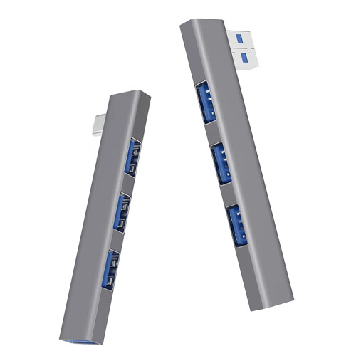 USB3.0 Type C Type C 4 Port Expander Aluminum Alloy-Type C 1