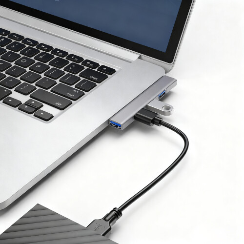Hubs USB Plug and Play à 4 ports Construction en alliage-Type C 2