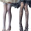 Thigh High Stockings Gothic Spiderweb Design Breathable-White 2
