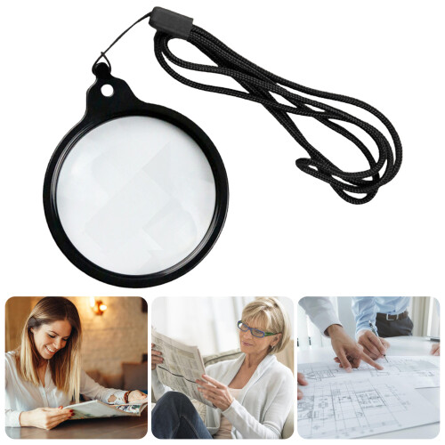 Neck Worn Magnifier Glass 60mm ABS Construction-Brown 2
