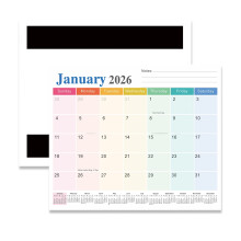 Magnetische koelkastkalender 18 maanden van-Regenboog. stijl.