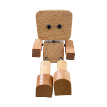 Schuddende voeten houten pop, schuddende houten-T aanbetaling