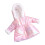 Mädchen-Puppen-Winter-Outfit, weicher Plüsch, langer-Rosa 1