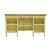 Miniatur-Puppenhaus, Küche, Wandmontage, Schrank,-Cremefarbe