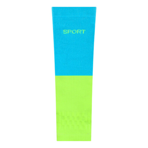 Manchon de jambe de course respirant, protecteur de-HT036 bleu L