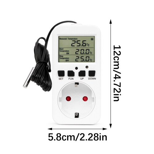 Precise Temperature Controller Intelligent Thermostat Socket 16A 2