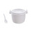 Plastic Microwave Rice Cooker 2600ML Kitchen Steamer-White 1
