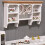 Maison de poupée Miniature, cuisine, armoire murale,-Blanc 2