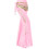 Professional Dance Pants Stretchy Nylon Pants Belly-Pink 1