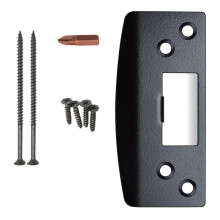 Door Strikes Plate Lock Tongue Buckle Plate For Damaged-Black