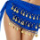 Practical Chiffon Dance Belt Adjustable Length And-royal blue 1