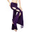 Breathable Elastic Bellydance Trousers Stage-Deep Purple 1