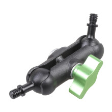 360 Degree Rotating 1/4-20 Double Male Screw-Green Color