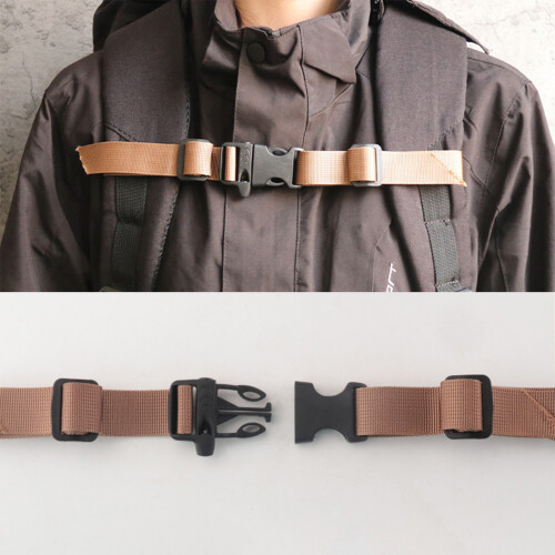 Heavy Type Nylon Backpacks Chest Strap Adjustable Shoulder-grey 2
