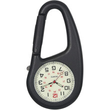 Orologio, orologio con moschettone, orologio da tasca per zaino, cintura, con quadrante luminoso, compatibile con escursionismo o arrampicata_Regalo