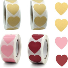 2000 pcs self-adhesive labels in the shape of hearts, heart stickers, self-adhesive stickers in the shape of hearts_Surprise Gift