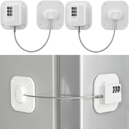 2-pack Refrigerator Locks - Combination Lock compatible Refrigerator_Special Gift_Surprise Gift