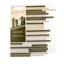 40 pcs Retro Typewriter Style Scrapbook Stickers Inspirational Vintage Aesthetic Journaling Stickers compatible Planners Card Making Daily Poems_Surp