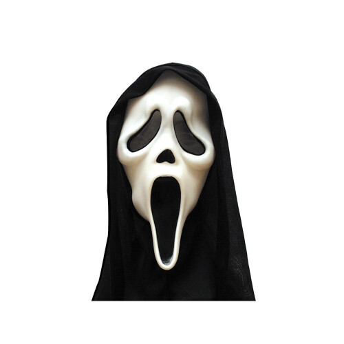 Scream Mask Masquerade Halloween LICENSED Black_Special Gift_one size/Black_Surprise Gift