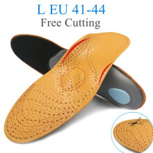 Orthopedic leather insoles compatible flat feet, arch support, shoe inserts compatible men, women and children, correction of O/X-legs as photo_L EU