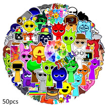50 pcs Sprunki Incredibox Stickers Water Bottle Luggage Laptop Waterproof Decals_50PCS_Surprise Gift