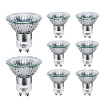 GU10 Halogen Bulbs 50W Dimmable-220V GU10 Halogen Spotlight Bulbs-2800K Warm White-700 Lumen(Pack of 8)_Special Gift_Surprise Gift