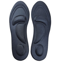 1 Pair of Insoles compatible Women and Men Soft Foam Breathable Sweat-Absorbing Shock-Absorbing Deodorizing Arch Support Insole Black Men 40-45_0.2_S