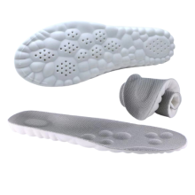 4D ultra-soft and breathable insoles 1 pair Grey_45-46/Grey_Surprise Gift