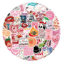 Pink Book Lovers Stickers, 110 pcs Kindle Stickers, Waterproof Vinyl Book Stickers compatible Laptop, Computer, Phone, Water Bottle_Surprise Gift
