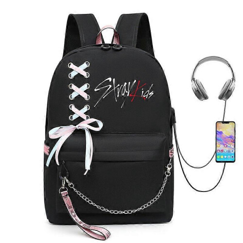 Σακίδιο πλάτης Stray Kids Anime Casual Σχολική τσάντα GuanGuan_2_Δώρο έκπληξη