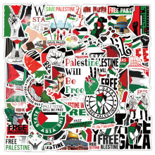100 adesivi Palestina, regalo gratuito per motociclisti, adesivi nazionali_Regalo a sorpresa