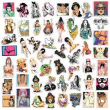 50pcs/pack Adult Sexy Girl Stickers Anime Pins Beauty Doodl_Surprise Gift