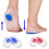 2-pack Heel Inserts - Transparent - Silicone Shoe Inserts Red_red/Red_Surprise Gift 1