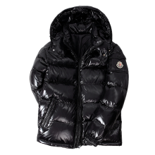 Giacca invernale da uomo lucida con collo alto e cappuccio_XL_Regalo a sorpresa