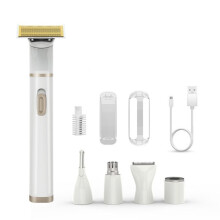 5 in 1 Hair Removal Rechargeable Hair Clipper Razor Nose Eyebrow Hair Remover 5 Heads_Surprise Gift