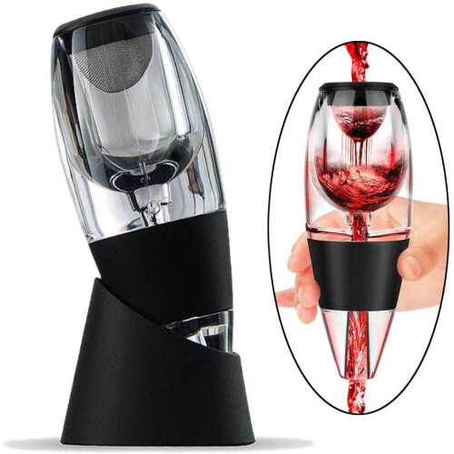 Deluxe Carafe do wina - Aerator do wina_black/Black_Surprise Gift