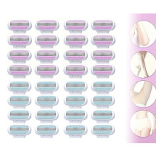 Lot de 16 lames de rasoir compatibles avec les rasoirs Gillette Venus Blue (cadeau surprise).