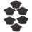 Heel protectors / shoe inserts 3 pairs Black_5 mm/Black_Surprise Gift 1