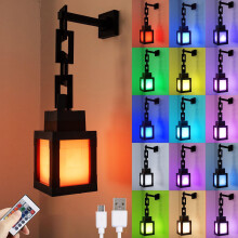 Pixel Night Light - 16-Color RGB Remote Control, USB Rechargeable Design, Costume Cosplay Bedside Lamp, Perfect compatible Bedroom, Game Room_Surpris