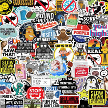 150 Funny Stickers compatible Adults (Obscene) Water Bottle Sticker Pack, Waterproof Cool Stickers compatible Laptops, Hard Hats, Sarcasm, Sc_Surpris