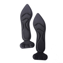 2 in 1 Memory Foam Insoles Women High Heel Shoes Insoles Foot 2(Black Round_4(Black Cusp)_Surprise Gift
