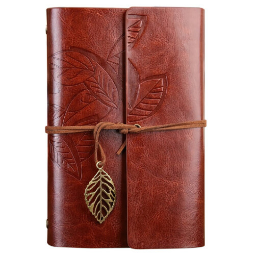 Diary / Notebook 18 cm - Retro Leather - Brown_brown/Brown_Surprise Gift