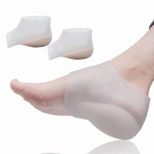 Get Longer Socks Gel Heel Inserts Increased Length Shoe Inserts 4cm white_Surprise Gift