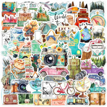 Aesthetic Stickers 50 Pieces Stickers Scrapbooking Stickers Aesthetic Stickers Kawaii Stickers Waterproof Vinyl Stickers compatible Guitars Cell Phon